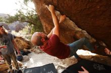 Bouldering in Hueco Tanks on 11/09/2019 with Blue Lizard Climbing and Yoga

Filename: SRM_20191109_1653550.jpg
Aperture: f/5.6
Shutter Speed: 1/400
Body: Canon EOS-1D Mark II
Lens: Canon EF 16-35mm f/2.8 L