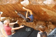 Bouldering in Hueco Tanks on 11/09/2019 with Blue Lizard Climbing and Yoga

Filename: SRM_20191109_1708290.jpg
Aperture: f/4.0
Shutter Speed: 1/250
Body: Canon EOS-1D Mark II
Lens: Canon EF 50mm f/1.8 II