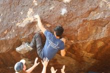 Bouldering in Hueco Tanks on 11/09/2019 with Blue Lizard Climbing and Yoga

Filename: SRM_20191109_1709010.jpg
Aperture: f/4.0
Shutter Speed: 1/500
Body: Canon EOS-1D Mark II
Lens: Canon EF 50mm f/1.8 II