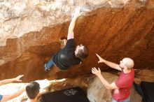 Bouldering in Hueco Tanks on 11/09/2019 with Blue Lizard Climbing and Yoga

Filename: SRM_20191109_1713170.jpg
Aperture: f/4.0
Shutter Speed: 1/500
Body: Canon EOS-1D Mark II
Lens: Canon EF 50mm f/1.8 II