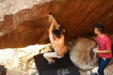 Bouldering in Hueco Tanks on 11/09/2019 with Blue Lizard Climbing and Yoga

Filename: SRM_20191109_1738550.jpg
Aperture: f/4.0
Shutter Speed: 1/320
Body: Canon EOS-1D Mark II
Lens: Canon EF 50mm f/1.8 II