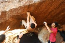 Bouldering in Hueco Tanks on 11/09/2019 with Blue Lizard Climbing and Yoga

Filename: SRM_20191109_1739030.jpg
Aperture: f/4.0
Shutter Speed: 1/320
Body: Canon EOS-1D Mark II
Lens: Canon EF 50mm f/1.8 II