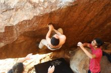 Bouldering in Hueco Tanks on 11/09/2019 with Blue Lizard Climbing and Yoga

Filename: SRM_20191109_1739120.jpg
Aperture: f/4.0
Shutter Speed: 1/320
Body: Canon EOS-1D Mark II
Lens: Canon EF 50mm f/1.8 II