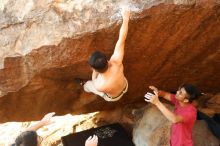 Bouldering in Hueco Tanks on 11/09/2019 with Blue Lizard Climbing and Yoga

Filename: SRM_20191109_1739131.jpg
Aperture: f/4.0
Shutter Speed: 1/320
Body: Canon EOS-1D Mark II
Lens: Canon EF 50mm f/1.8 II