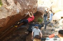 Bouldering in Hueco Tanks on 11/09/2019 with Blue Lizard Climbing and Yoga

Filename: SRM_20191109_1742240.jpg
Aperture: f/4.0
Shutter Speed: 1/400
Body: Canon EOS-1D Mark II
Lens: Canon EF 50mm f/1.8 II