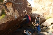 Bouldering in Hueco Tanks on 11/09/2019 with Blue Lizard Climbing and Yoga

Filename: SRM_20191109_1742370.jpg
Aperture: f/4.0
Shutter Speed: 1/800
Body: Canon EOS-1D Mark II
Lens: Canon EF 50mm f/1.8 II