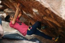 Bouldering in Hueco Tanks on 11/09/2019 with Blue Lizard Climbing and Yoga

Filename: SRM_20191109_1806030.jpg
Aperture: f/1.8
Shutter Speed: 1/200
Body: Canon EOS-1D Mark II
Lens: Canon EF 50mm f/1.8 II