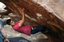 Bouldering in Hueco Tanks on 11/09/2019 with Blue Lizard Climbing and Yoga

Filename: SRM_20191109_1808000.jpg
Aperture: f/1.8
Shutter Speed: 1/200
Body: Canon EOS-1D Mark II
Lens: Canon EF 50mm f/1.8 II