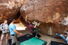 Bouldering in Hueco Tanks on 11/10/2019 with Blue Lizard Climbing and Yoga

Filename: SRM_20191110_1105280.jpg
Aperture: f/4.0
Shutter Speed: 1/400
Body: Canon EOS-1D Mark II
Lens: Canon EF 16-35mm f/2.8 L