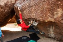 Bouldering in Hueco Tanks on 11/10/2019 with Blue Lizard Climbing and Yoga

Filename: SRM_20191110_1109300.jpg
Aperture: f/4.0
Shutter Speed: 1/400
Body: Canon EOS-1D Mark II
Lens: Canon EF 16-35mm f/2.8 L