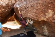 Bouldering in Hueco Tanks on 11/10/2019 with Blue Lizard Climbing and Yoga

Filename: SRM_20191110_1112340.jpg
Aperture: f/4.0
Shutter Speed: 1/400
Body: Canon EOS-1D Mark II
Lens: Canon EF 16-35mm f/2.8 L