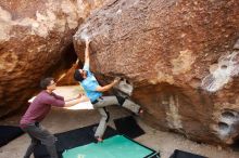 Bouldering in Hueco Tanks on 11/10/2019 with Blue Lizard Climbing and Yoga

Filename: SRM_20191110_1114560.jpg
Aperture: f/4.0
Shutter Speed: 1/400
Body: Canon EOS-1D Mark II
Lens: Canon EF 16-35mm f/2.8 L