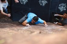 Bouldering in Hueco Tanks on 11/10/2019 with Blue Lizard Climbing and Yoga

Filename: SRM_20191110_1134160.jpg
Aperture: f/2.5
Shutter Speed: 1/320
Body: Canon EOS-1D Mark II
Lens: Canon EF 50mm f/1.8 II