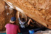 Bouldering in Hueco Tanks on 11/10/2019 with Blue Lizard Climbing and Yoga

Filename: SRM_20191110_1151590.jpg
Aperture: f/4.0
Shutter Speed: 1/400
Body: Canon EOS-1D Mark II
Lens: Canon EF 16-35mm f/2.8 L