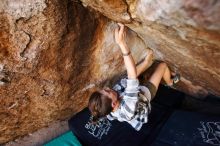 Bouldering in Hueco Tanks on 11/10/2019 with Blue Lizard Climbing and Yoga

Filename: SRM_20191110_1157071.jpg
Aperture: f/4.0
Shutter Speed: 1/200
Body: Canon EOS-1D Mark II
Lens: Canon EF 16-35mm f/2.8 L