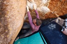 Bouldering in Hueco Tanks on 11/10/2019 with Blue Lizard Climbing and Yoga

Filename: SRM_20191110_1202280.jpg
Aperture: f/5.6
Shutter Speed: 1/125
Body: Canon EOS-1D Mark II
Lens: Canon EF 16-35mm f/2.8 L