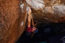 Bouldering in Hueco Tanks on 11/10/2019 with Blue Lizard Climbing and Yoga

Filename: SRM_20191110_1204120.jpg
Aperture: f/5.6
Shutter Speed: 1/320
Body: Canon EOS-1D Mark II
Lens: Canon EF 16-35mm f/2.8 L