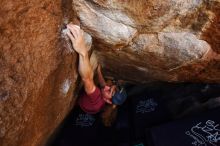 Bouldering in Hueco Tanks on 11/10/2019 with Blue Lizard Climbing and Yoga

Filename: SRM_20191110_1204130.jpg
Aperture: f/5.6
Shutter Speed: 1/320
Body: Canon EOS-1D Mark II
Lens: Canon EF 16-35mm f/2.8 L