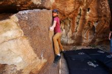 Bouldering in Hueco Tanks on 11/10/2019 with Blue Lizard Climbing and Yoga

Filename: SRM_20191110_1239490.jpg
Aperture: f/5.6
Shutter Speed: 1/250
Body: Canon EOS-1D Mark II
Lens: Canon EF 16-35mm f/2.8 L