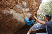 Bouldering in Hueco Tanks on 11/10/2019 with Blue Lizard Climbing and Yoga

Filename: SRM_20191110_1307320.jpg
Aperture: f/4.0
Shutter Speed: 1/250
Body: Canon EOS-1D Mark II
Lens: Canon EF 16-35mm f/2.8 L