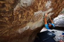 Bouldering in Hueco Tanks on 11/10/2019 with Blue Lizard Climbing and Yoga

Filename: SRM_20191110_1336430.jpg
Aperture: f/4.5
Shutter Speed: 1/250
Body: Canon EOS-1D Mark II
Lens: Canon EF 16-35mm f/2.8 L