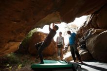 Bouldering in Hueco Tanks on 11/10/2019 with Blue Lizard Climbing and Yoga

Filename: SRM_20191110_1433550.jpg
Aperture: f/5.6
Shutter Speed: 1/800
Body: Canon EOS-1D Mark II
Lens: Canon EF 16-35mm f/2.8 L
