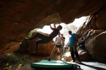Bouldering in Hueco Tanks on 11/10/2019 with Blue Lizard Climbing and Yoga

Filename: SRM_20191110_1434010.jpg
Aperture: f/5.6
Shutter Speed: 1/800
Body: Canon EOS-1D Mark II
Lens: Canon EF 16-35mm f/2.8 L