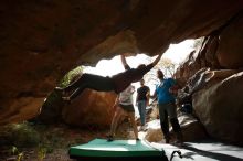 Bouldering in Hueco Tanks on 11/10/2019 with Blue Lizard Climbing and Yoga

Filename: SRM_20191110_1434020.jpg
Aperture: f/5.6
Shutter Speed: 1/800
Body: Canon EOS-1D Mark II
Lens: Canon EF 16-35mm f/2.8 L