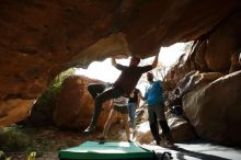 Bouldering in Hueco Tanks on 11/10/2019 with Blue Lizard Climbing and Yoga

Filename: SRM_20191110_1434040.jpg
Aperture: f/5.6
Shutter Speed: 1/640
Body: Canon EOS-1D Mark II
Lens: Canon EF 16-35mm f/2.8 L