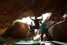 Bouldering in Hueco Tanks on 11/10/2019 with Blue Lizard Climbing and Yoga

Filename: SRM_20191110_1434080.jpg
Aperture: f/5.6
Shutter Speed: 1/640
Body: Canon EOS-1D Mark II
Lens: Canon EF 16-35mm f/2.8 L