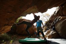 Bouldering in Hueco Tanks on 11/10/2019 with Blue Lizard Climbing and Yoga

Filename: SRM_20191110_1437520.jpg
Aperture: f/5.6
Shutter Speed: 1/800
Body: Canon EOS-1D Mark II
Lens: Canon EF 16-35mm f/2.8 L