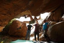 Bouldering in Hueco Tanks on 11/10/2019 with Blue Lizard Climbing and Yoga

Filename: SRM_20191110_1441190.jpg
Aperture: f/5.6
Shutter Speed: 1/800
Body: Canon EOS-1D Mark II
Lens: Canon EF 16-35mm f/2.8 L