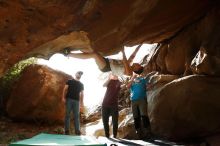 Bouldering in Hueco Tanks on 11/10/2019 with Blue Lizard Climbing and Yoga

Filename: SRM_20191110_1441241.jpg
Aperture: f/5.6
Shutter Speed: 1/640
Body: Canon EOS-1D Mark II
Lens: Canon EF 16-35mm f/2.8 L