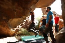 Bouldering in Hueco Tanks on 11/10/2019 with Blue Lizard Climbing and Yoga

Filename: SRM_20191110_1443100.jpg
Aperture: f/5.6
Shutter Speed: 1/200
Body: Canon EOS-1D Mark II
Lens: Canon EF 16-35mm f/2.8 L