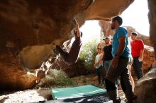 Bouldering in Hueco Tanks on 11/10/2019 with Blue Lizard Climbing and Yoga

Filename: SRM_20191110_1443110.jpg
Aperture: f/5.6
Shutter Speed: 1/200
Body: Canon EOS-1D Mark II
Lens: Canon EF 16-35mm f/2.8 L