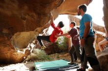 Bouldering in Hueco Tanks on 11/10/2019 with Blue Lizard Climbing and Yoga

Filename: SRM_20191110_1444500.jpg
Aperture: f/5.6
Shutter Speed: 1/250
Body: Canon EOS-1D Mark II
Lens: Canon EF 16-35mm f/2.8 L