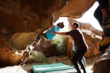 Bouldering in Hueco Tanks on 11/10/2019 with Blue Lizard Climbing and Yoga

Filename: SRM_20191110_1447070.jpg
Aperture: f/5.6
Shutter Speed: 1/400
Body: Canon EOS-1D Mark II
Lens: Canon EF 16-35mm f/2.8 L