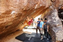 Bouldering in Hueco Tanks on 11/10/2019 with Blue Lizard Climbing and Yoga

Filename: SRM_20191110_1455180.jpg
Aperture: f/4.0
Shutter Speed: 1/320
Body: Canon EOS-1D Mark II
Lens: Canon EF 16-35mm f/2.8 L