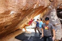 Bouldering in Hueco Tanks on 11/10/2019 with Blue Lizard Climbing and Yoga

Filename: SRM_20191110_1455200.jpg
Aperture: f/4.0
Shutter Speed: 1/250
Body: Canon EOS-1D Mark II
Lens: Canon EF 16-35mm f/2.8 L