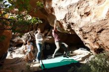 Bouldering in Hueco Tanks on 11/10/2019 with Blue Lizard Climbing and Yoga

Filename: SRM_20191110_1501170.jpg
Aperture: f/7.1
Shutter Speed: 1/320
Body: Canon EOS-1D Mark II
Lens: Canon EF 16-35mm f/2.8 L
