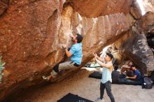 Bouldering in Hueco Tanks on 11/10/2019 with Blue Lizard Climbing and Yoga

Filename: SRM_20191110_1502100.jpg
Aperture: f/5.0
Shutter Speed: 1/320
Body: Canon EOS-1D Mark II
Lens: Canon EF 16-35mm f/2.8 L