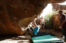 Bouldering in Hueco Tanks on 11/10/2019 with Blue Lizard Climbing and Yoga

Filename: SRM_20191110_1511410.jpg
Aperture: f/5.6
Shutter Speed: 1/320
Body: Canon EOS-1D Mark II
Lens: Canon EF 16-35mm f/2.8 L