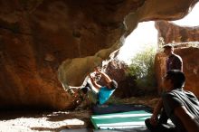 Bouldering in Hueco Tanks on 11/10/2019 with Blue Lizard Climbing and Yoga

Filename: SRM_20191110_1517310.jpg
Aperture: f/5.6
Shutter Speed: 1/500
Body: Canon EOS-1D Mark II
Lens: Canon EF 16-35mm f/2.8 L