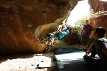 Bouldering in Hueco Tanks on 11/10/2019 with Blue Lizard Climbing and Yoga

Filename: SRM_20191110_1518450.jpg
Aperture: f/5.6
Shutter Speed: 1/400
Body: Canon EOS-1D Mark II
Lens: Canon EF 16-35mm f/2.8 L