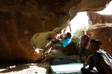 Bouldering in Hueco Tanks on 11/10/2019 with Blue Lizard Climbing and Yoga

Filename: SRM_20191110_1518500.jpg
Aperture: f/5.6
Shutter Speed: 1/500
Body: Canon EOS-1D Mark II
Lens: Canon EF 16-35mm f/2.8 L