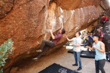 Bouldering in Hueco Tanks on 11/10/2019 with Blue Lizard Climbing and Yoga

Filename: SRM_20191110_1525370.jpg
Aperture: f/4.0
Shutter Speed: 1/200
Body: Canon EOS-1D Mark II
Lens: Canon EF 16-35mm f/2.8 L