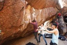 Bouldering in Hueco Tanks on 11/10/2019 with Blue Lizard Climbing and Yoga

Filename: SRM_20191110_1525500.jpg
Aperture: f/4.0
Shutter Speed: 1/250
Body: Canon EOS-1D Mark II
Lens: Canon EF 16-35mm f/2.8 L