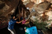 Bouldering in Hueco Tanks on 11/10/2019 with Blue Lizard Climbing and Yoga

Filename: SRM_20191110_1632210.jpg
Aperture: f/8.0
Shutter Speed: 1/250
Body: Canon EOS-1D Mark II
Lens: Canon EF 16-35mm f/2.8 L