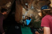 Bouldering in Hueco Tanks on 11/10/2019 with Blue Lizard Climbing and Yoga

Filename: SRM_20191110_1634170.jpg
Aperture: f/8.0
Shutter Speed: 1/250
Body: Canon EOS-1D Mark II
Lens: Canon EF 16-35mm f/2.8 L