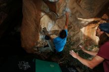 Bouldering in Hueco Tanks on 11/10/2019 with Blue Lizard Climbing and Yoga

Filename: SRM_20191110_1634330.jpg
Aperture: f/8.0
Shutter Speed: 1/250
Body: Canon EOS-1D Mark II
Lens: Canon EF 16-35mm f/2.8 L